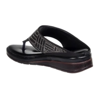 Stepee Simply beautiful swarovski look slipper - 39, Black