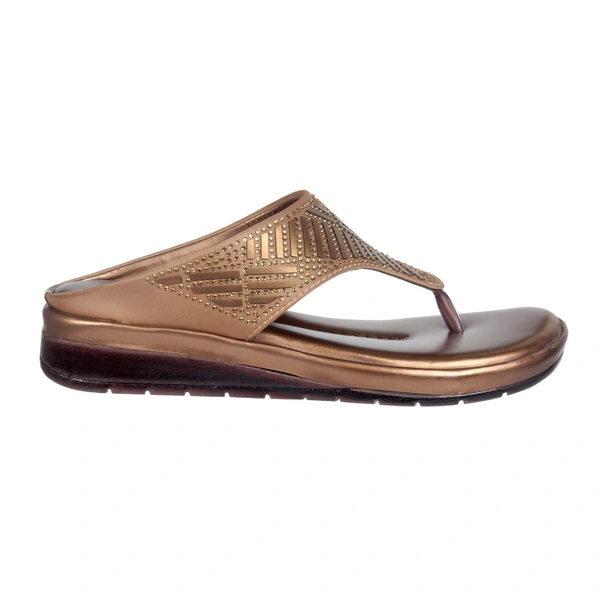 Stepee Simply beautiful swarovski look slipper - 41, Teak