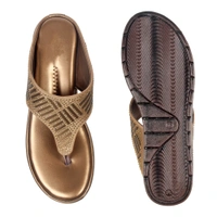 Stepee Simply beautiful swarovski look slipper - 41, Teak