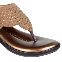 Stepee Fancy and comfortable swarovski slipper - 40, Driftwood