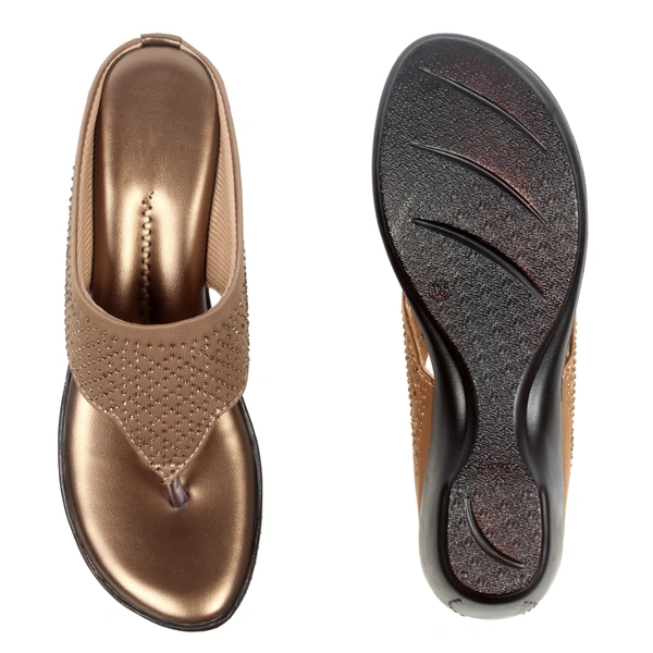 Stepee Fancy and comfortable swarovski slipper - 40, Driftwood