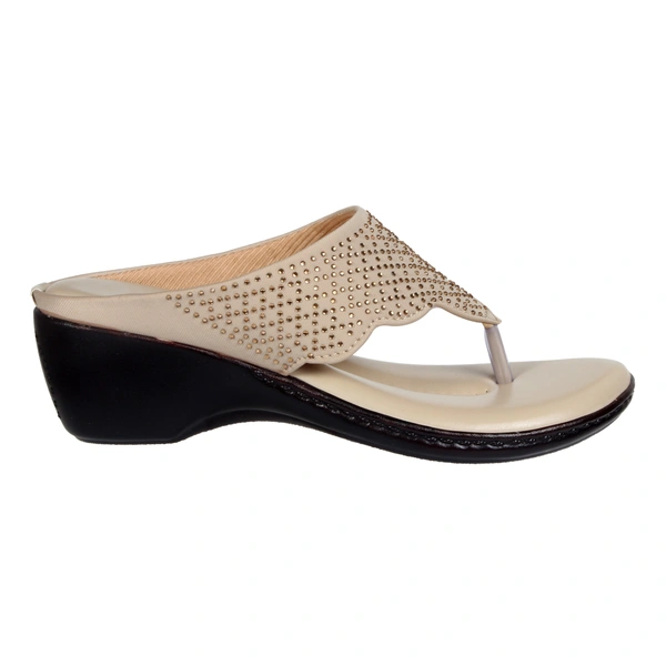 Stepee Fancy and comfortable swarovski slipper - 39, Vanilla