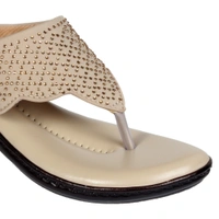 Stepee Fancy and comfortable swarovski slipper - 39, Vanilla
