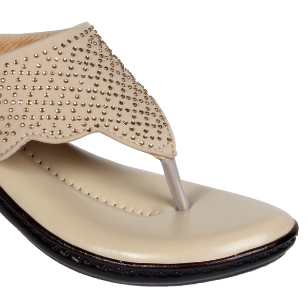 Stepee Fancy and comfortable swarovski slipper - 39, Vanilla