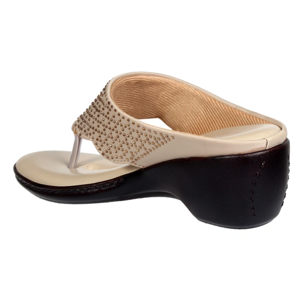 Stepee Fancy and comfortable swarovski slipper - 39, Vanilla