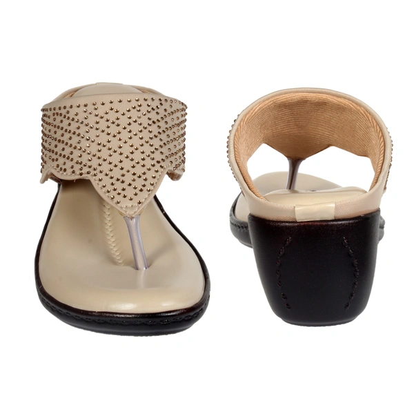 Stepee Fancy and comfortable swarovski slipper - 39, Vanilla