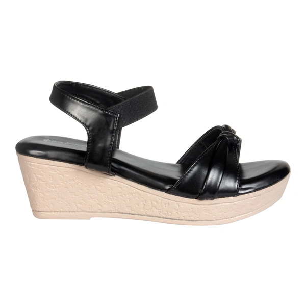 Stepee Cute knot look sandal - 40, Black