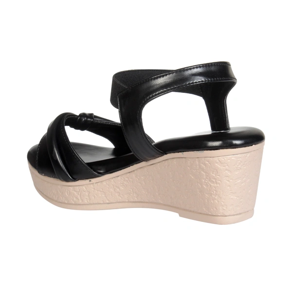 Stepee Cute knot look sandal - 40, Black
