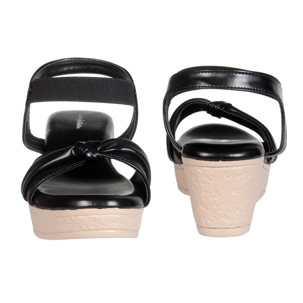 Stepee Cute knot look sandal - 40, Black