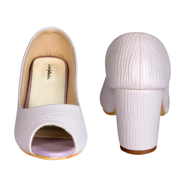 Stepee Textured block heel front open belly - 38, Sisal