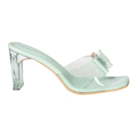 Stepee Beautiful high heel slipper - 41, Moss Green