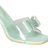 Stepee Beautiful high heel slipper - 41, Moss Green