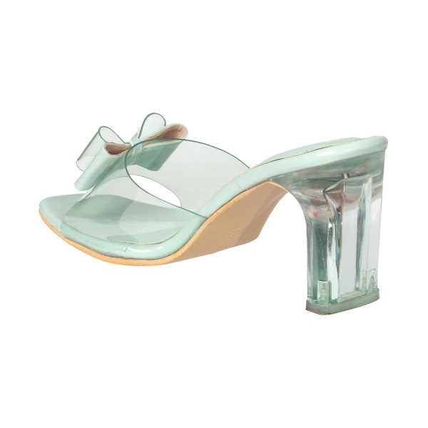 Stepee Beautiful high heel slipper - 41, Moss Green