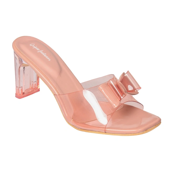 Stepee Beautiful high heel slipper - 37, Sea Pink