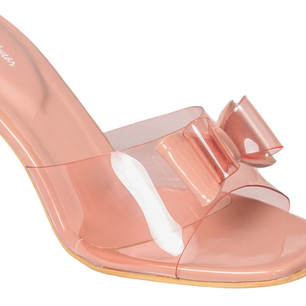Stepee Beautiful high heel slipper - 37, Sea Pink