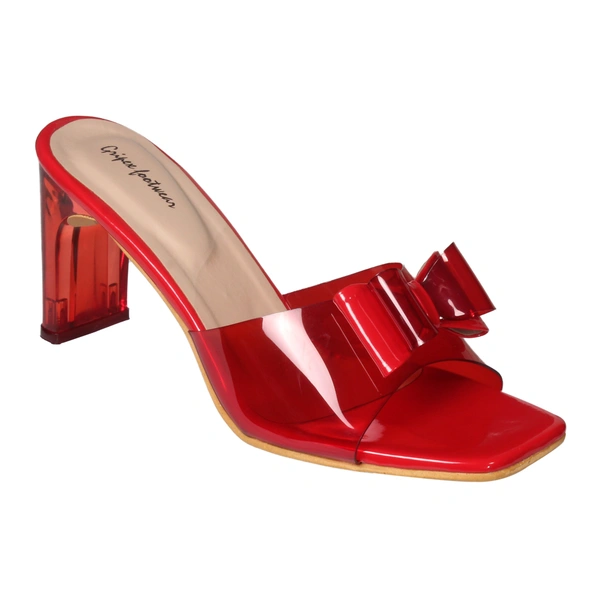 Stepee Beautiful high heel slipper - 39, Persian Red