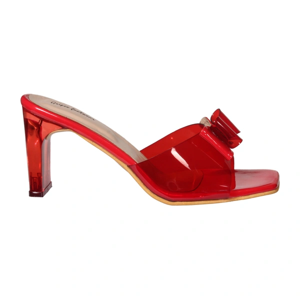 Stepee Beautiful high heel slipper - 39, Persian Red