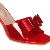 Stepee Beautiful high heel slipper - 39, Persian Red