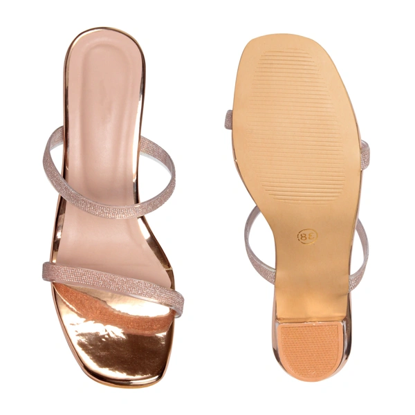 Stepee Cute and simple party wear slipper - 39, My Pink