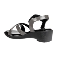 Stepee Criss cross style sandal - 40, Mountain Mist