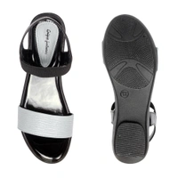 Stepee Sober strap look sandal - 38, Swiss Coffee