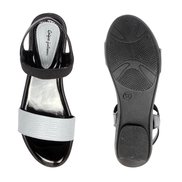Stepee Sober strap look sandal - 38, Swiss Coffee