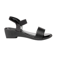 Stepee Sober strap look sandal - 40, Black