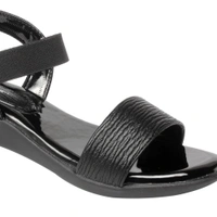 Stepee Sober strap look sandal - 40, Black