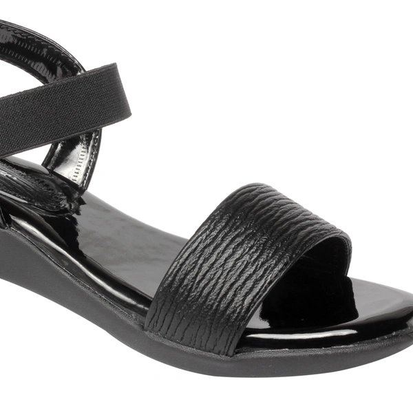 Stepee Sober strap look sandal - 40, Black