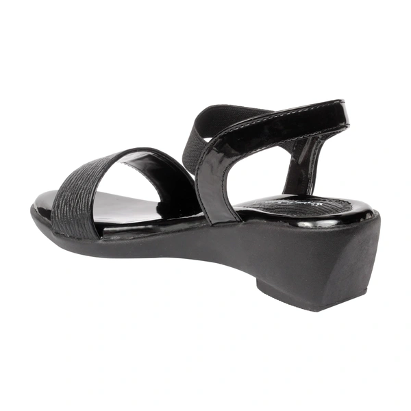 Stepee Sober strap look sandal - 40, Black