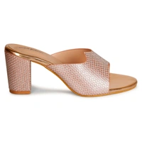 Stepee Shimmery Zig-zag pattern slipper - 38, Contessa