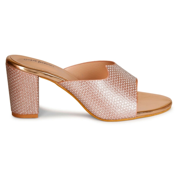 Stepee Shimmery Zig-zag pattern slipper - 38, Contessa