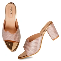 Stepee Shimmery Zig-zag pattern slipper - 38, Contessa