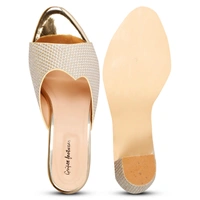 Stepee Shimmery Zig-zag pattern slipper - 39, Twine