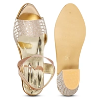Stepee Shimmer and shine look sandal - 41, Whiskey
