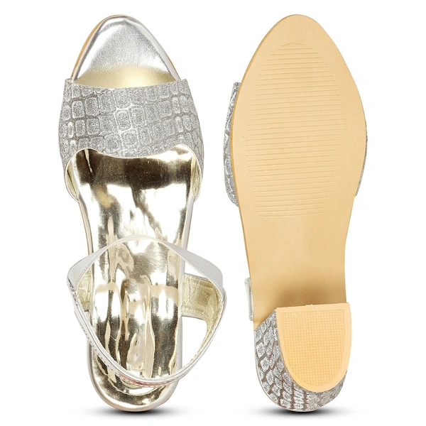 Stepee Shimmer and shine look sandal - 36, Pale Slate