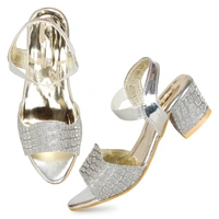 Stepee Shimmer and shine look sandal - 36, Pale Slate