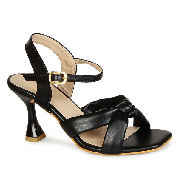 Stepee Cross style beautiful sandal - 36, Black