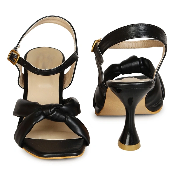 Stepee Cross style beautiful sandal - 36, Black