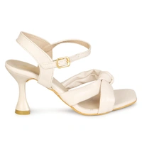 Stepee Cross style beautiful sandal - 41, Grain Brown