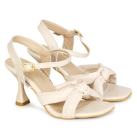 Stepee Cross style beautiful sandal - 41, Grain Brown