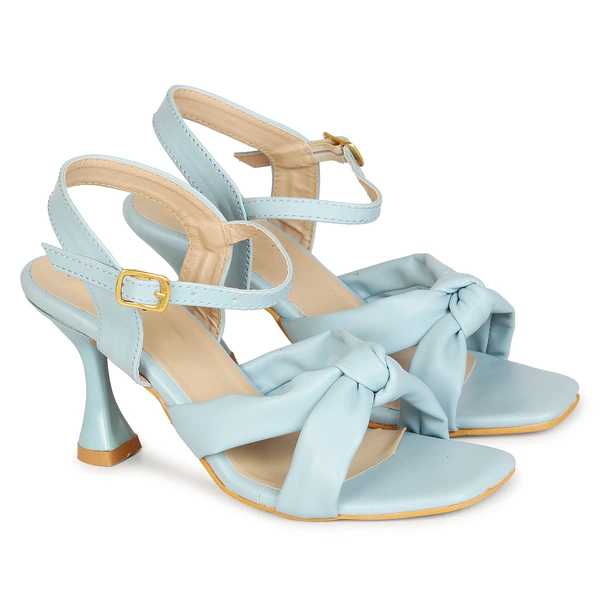 Stepee Cross style beautiful sandal - 36, Rock Blue