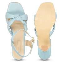Stepee Cross style beautiful sandal - 36, Rock Blue