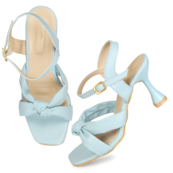 Stepee Cross style beautiful sandal - 36, Rock Blue