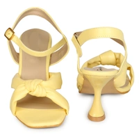 Stepee Cross style beautiful sandal - 41, Sunflower