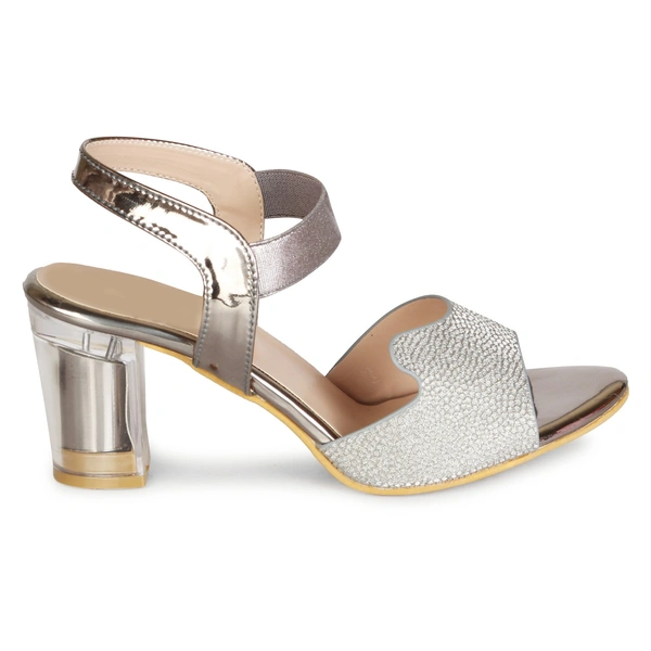 Stepee Shimmery party wear sandal - 38, Nobel