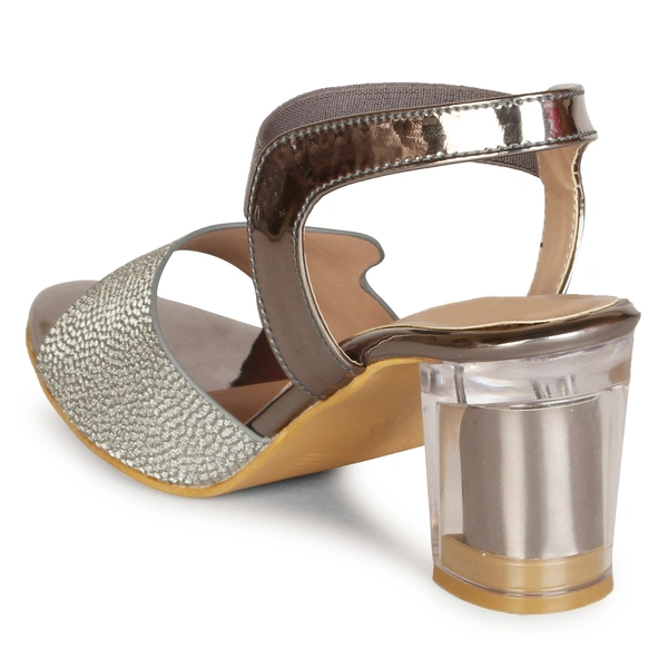 Stepee Shimmery party wear sandal - 38, Nobel