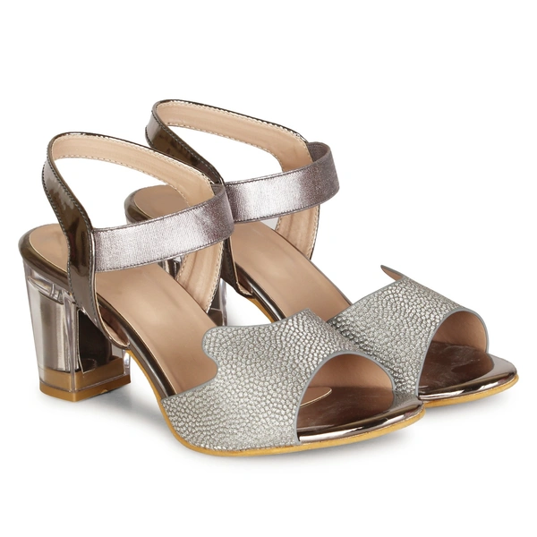 Stepee Shimmery party wear sandal - 38, Nobel
