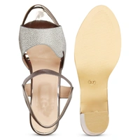 Stepee Shimmery party wear sandal - 38, Nobel