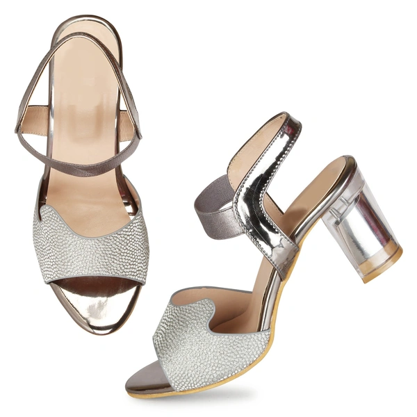Stepee Shimmery party wear sandal - 38, Nobel